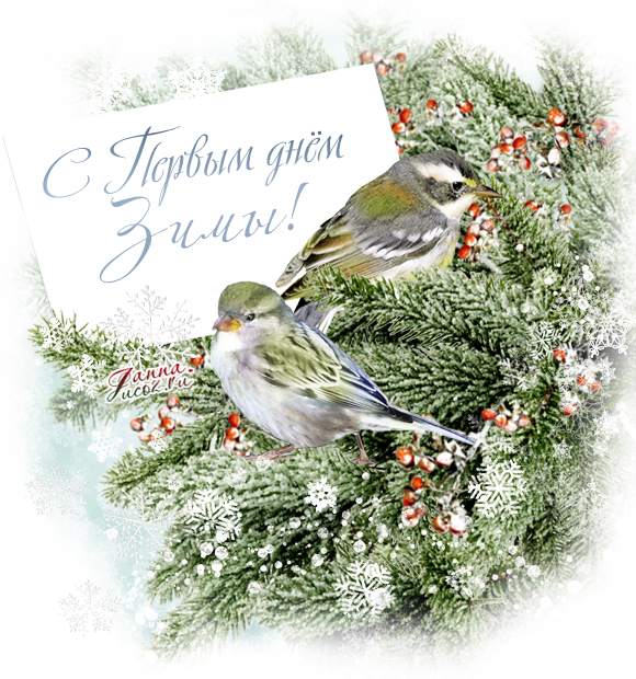 1 декабря — "С Первым днем Зимы!" Поздравления с началом зимы - Открытки с кодом
